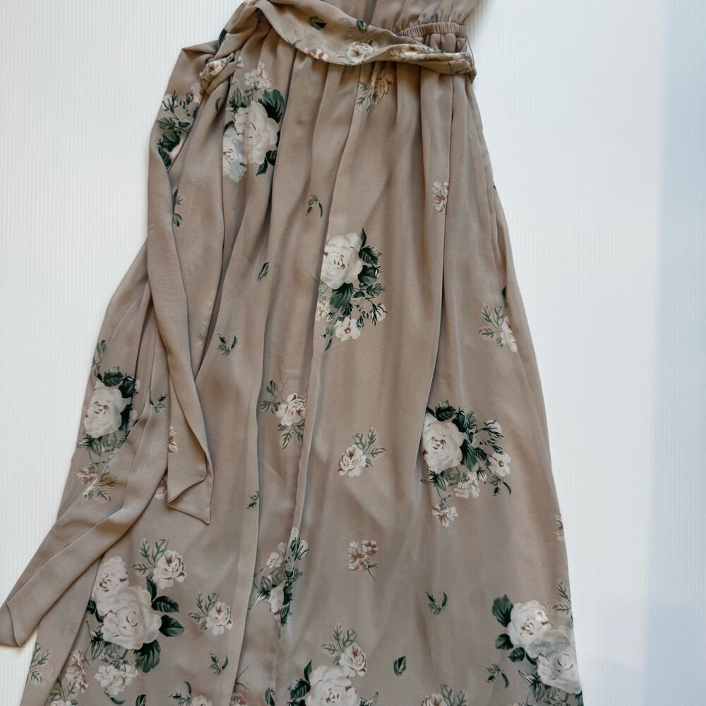 Show Me Your Mumu Audrey Maxi Dress Medium Bouquet Toss Floral Wrap Boho Garden - Picture 13 of 16